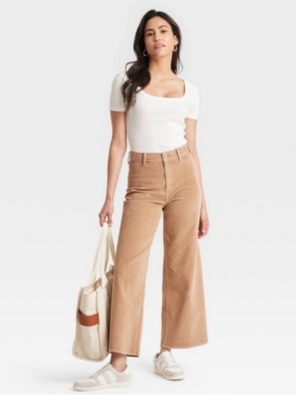 Universal Thread Sailor Wide Leg Corduroy Pants in Tan Size 4